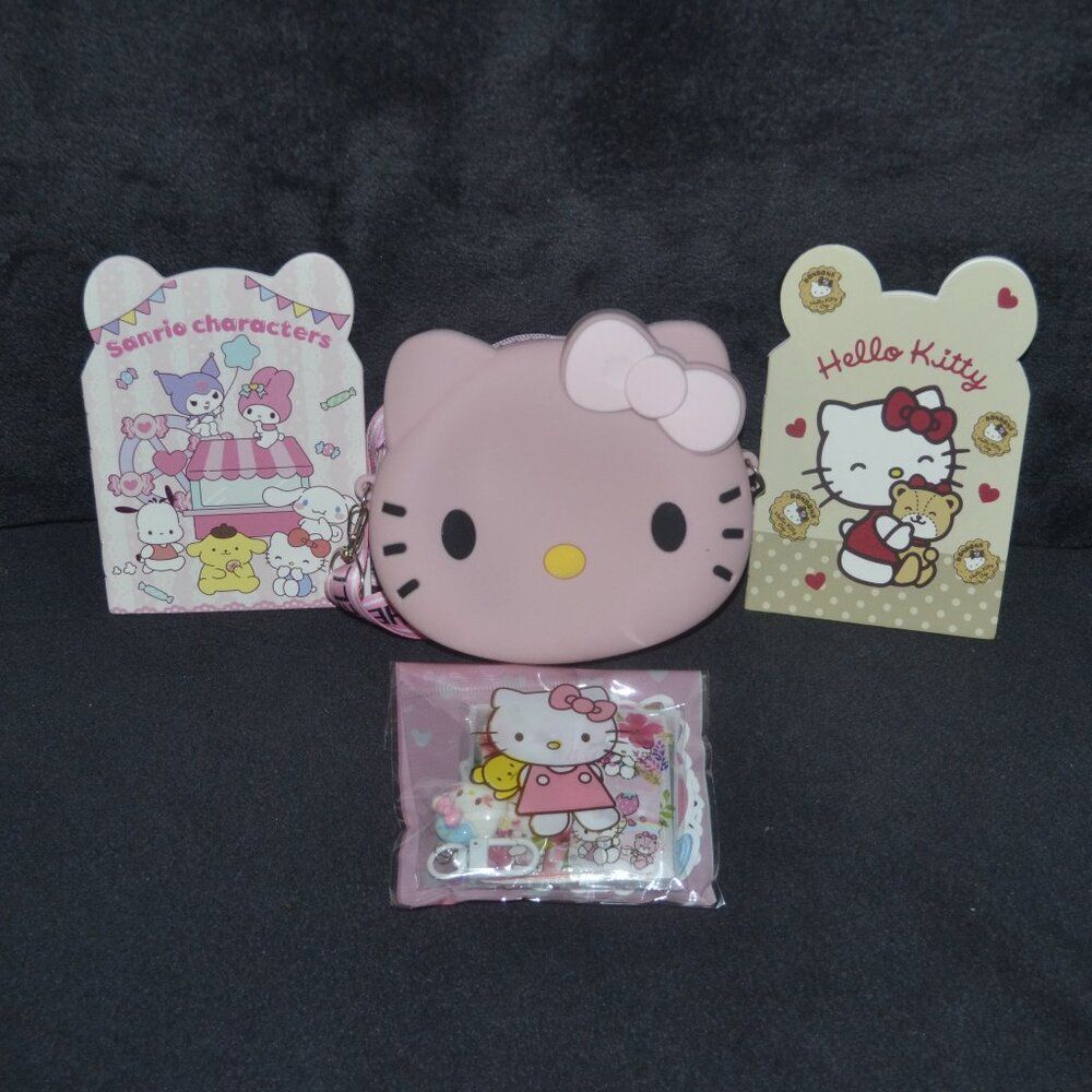 Mini Hello Kitty Pink Crossbody Bag Valentines Birthday Gift Idea Kawaii Bundle